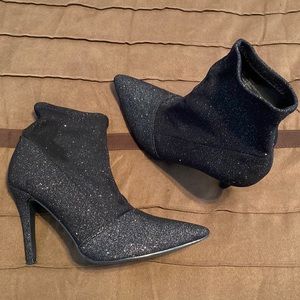 Sparkly Black booties